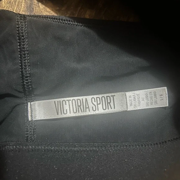 Victorias Secret Sport The Show-Off Strappy Wireless Sports Bra Black Size Large - Picture 3 of 5